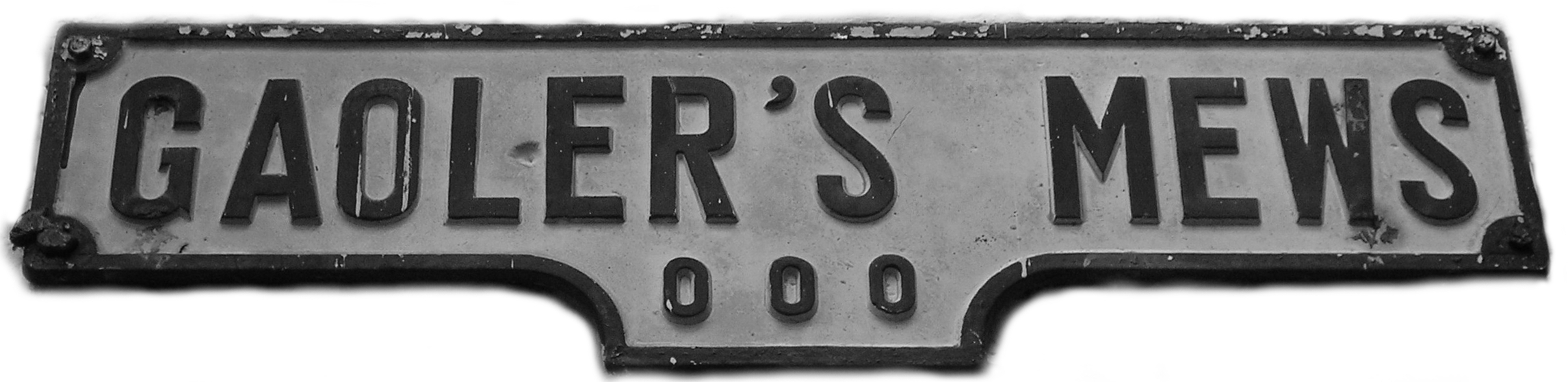 Gaoler's Mews Sign