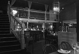 Interior of Cork & Fin Restaurant